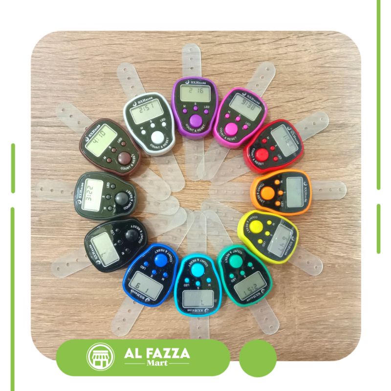 SXH5136 Tasbih Digital LED + JAM Tasbih Jam Tasbih Digital Jam Alat Hitung