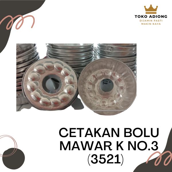 CETAKAN BOLU MAWAR K NO.3 (3521)