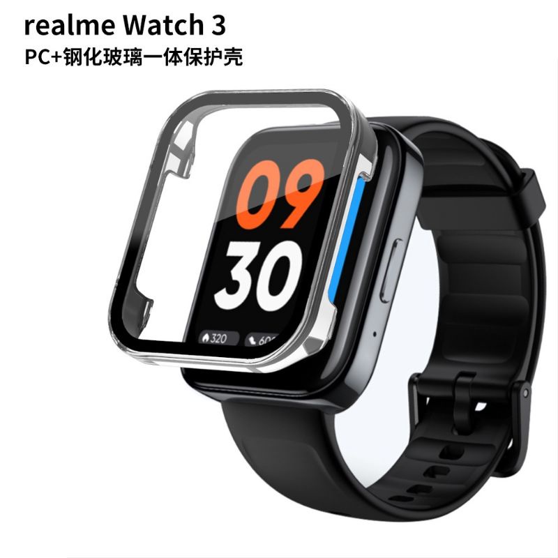 Hard Case Realme Watch 3 Casing Bumper + Tempered Glass Cover