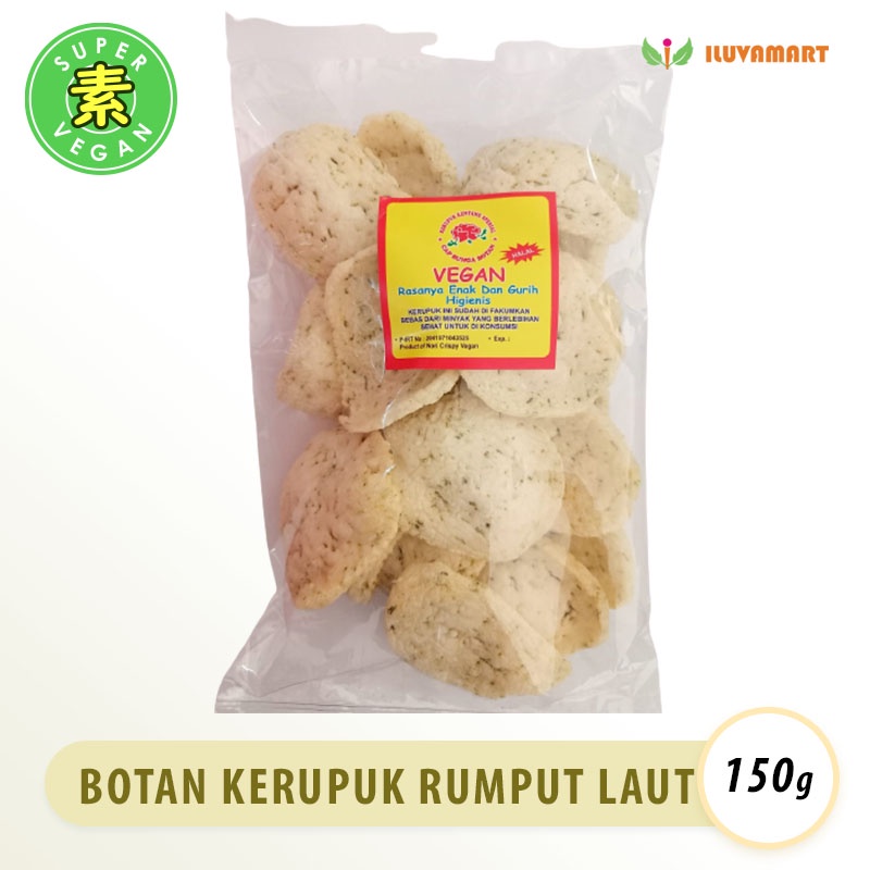 

Cap Bunga Botan Kerupuk Rumput Laut Vegan / Kerupuk Seaweed Vegetarian