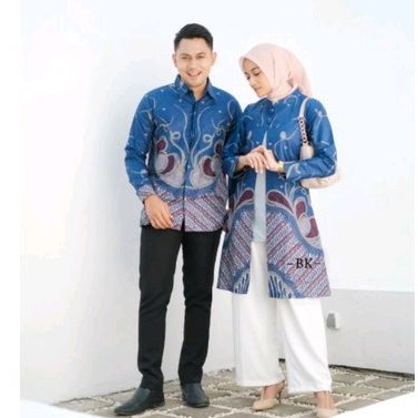 Batik Couple / Batik Couple Modern / Baju Batik Couple Pasangan / Baju Batik Couple / Tunik Batik Modern