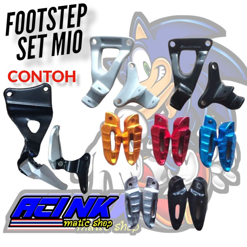 POWER MIO DUDUKAN FOOTSTEP STEP BELAKANG YAMAHA MIO SMILE / MIO SPORTY 1 SET