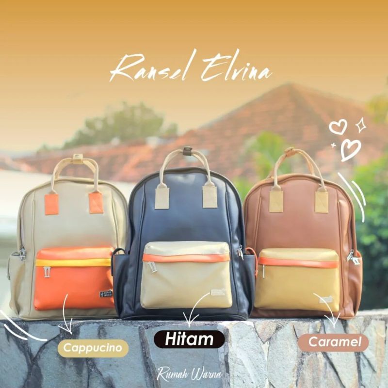 Tas Ransel Wanita Rumah Warna Elvina