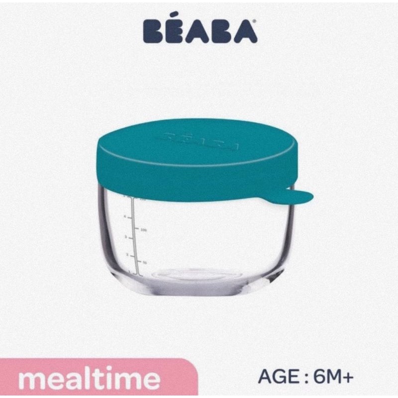 Beaba Conserv Glass Jar 150 ml - Gelas Ukur Kaca Bayi &amp; Anak