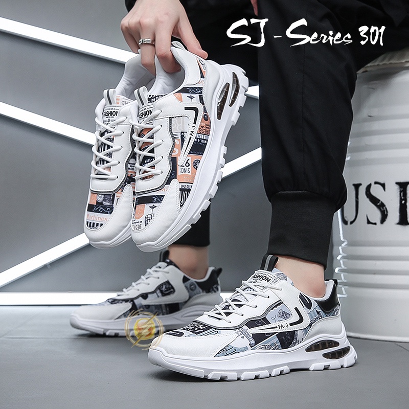 [JWALK] Sepatu Sneakers Pria Fashion Trendy Keren Nyaman Buat Jalan Kualitas Import Premium -301