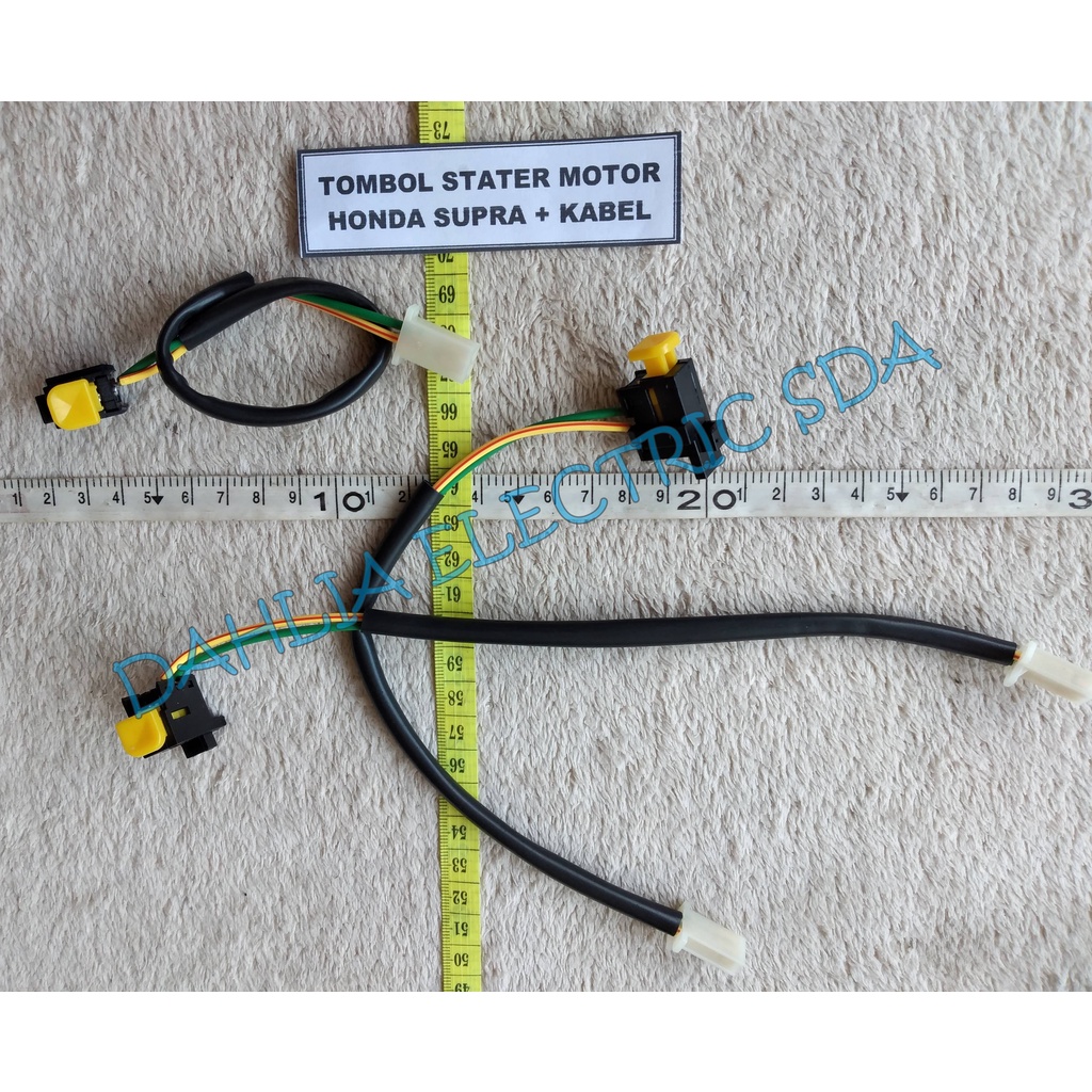 TOMBOL STATER MOTOR HONDA SUPRA + KABEL