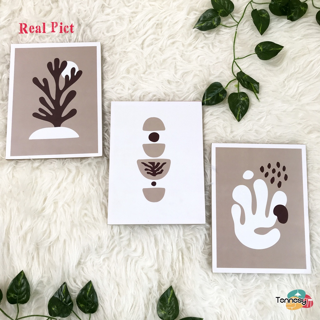 TENNESY HIASAN DINDING KAKTUS ABSTRAK KAKTUS PLANT TANAMAN BOHO WALL DECOR 15x20CM PAJANGAN KAYU POSTER DEKORASI DINDING KAMAR TIDUR RUMAH