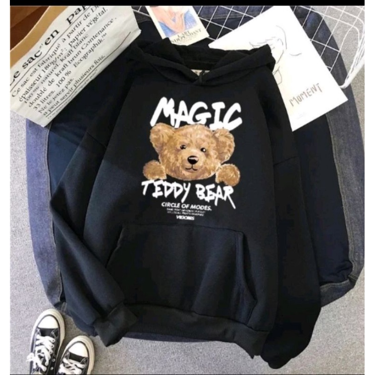 SWEATER OVERSIZE HOODIE TEDDY FLEECE