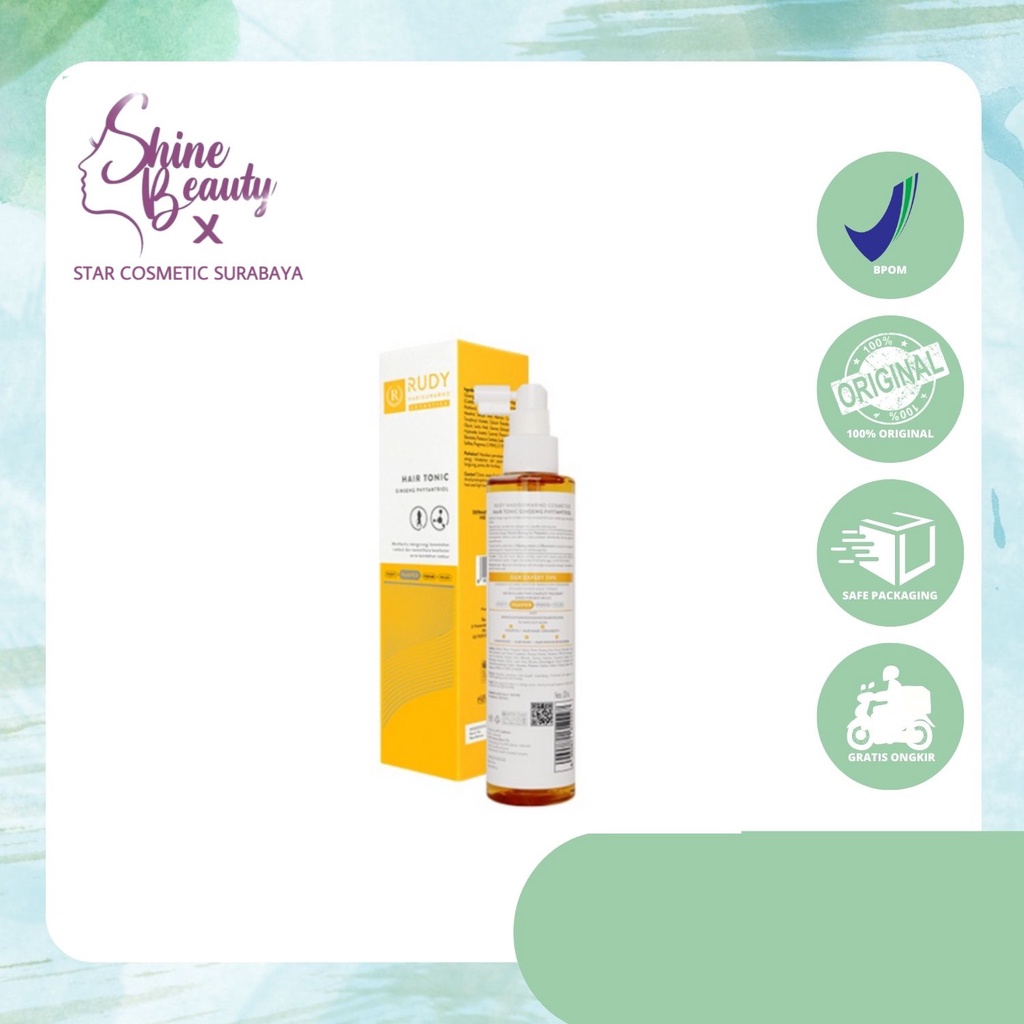 Rudy Hadisuwarno Hair Tonic Ginseng Plus Phytantriol 200 ml