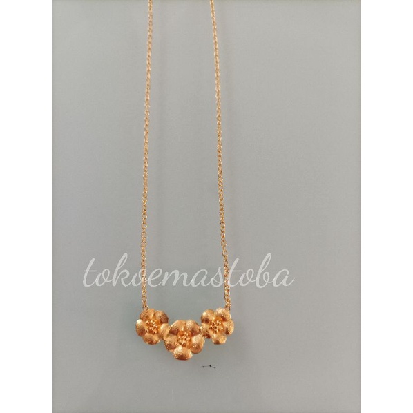 ACC kalung mawar/kalung emas wanita/kalung emas 24karat 99.9%/kalung emas asli toba 10gram