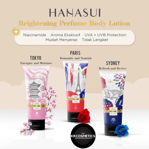 HANASUI Perfume Body Lotion 180ml|Tokyo|Sydney|Paris