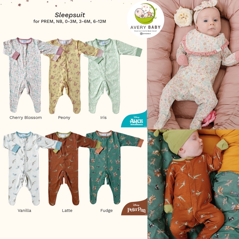 BOHOPANNA SLEEPSUIT DISNEY / BOHOPANNA Sleepsuit / Baju Tidur Bayi
