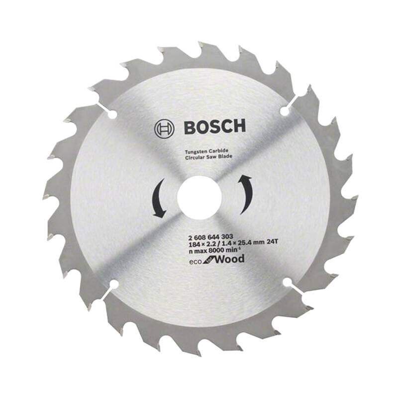 BOSCH Circular Saw Blade / Mata Gergaji Kayu 7&quot; X 24 T Eco (303)