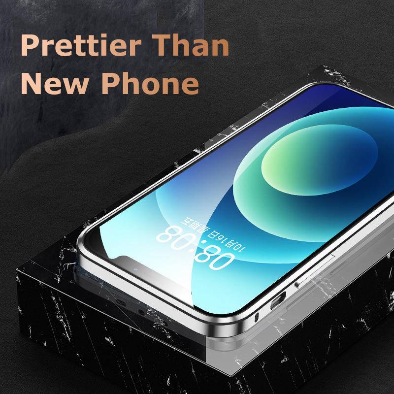 Casing Bumper Case Aluminum Frame Metal Mewah Untuk IPhone 14 Pro Max Plus