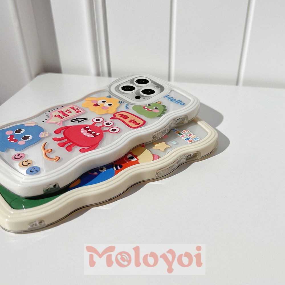 Soft Case Motif Kartun Monster Kecil Untuk IPhone 11 14 13 12 Pro MAX 7 8 14 6 6s Plus 14 Plus 7 Plus XR X XS MAX SE 2020