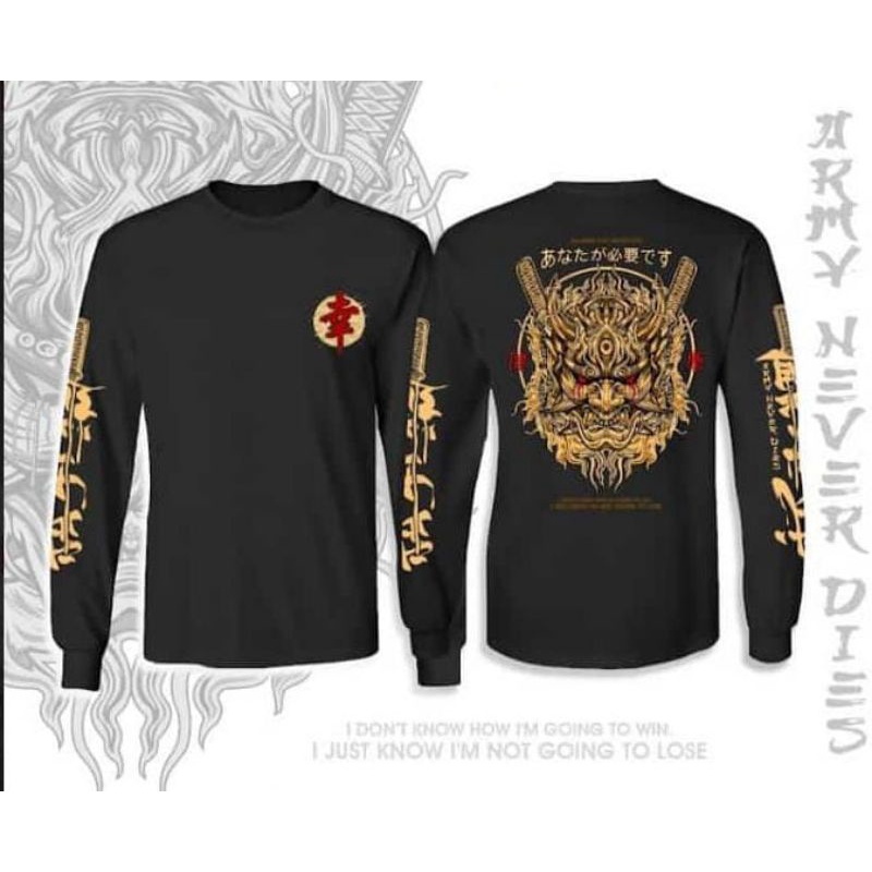 KAOS HITAM LENGAN PANJANG DISTRO TERBARU