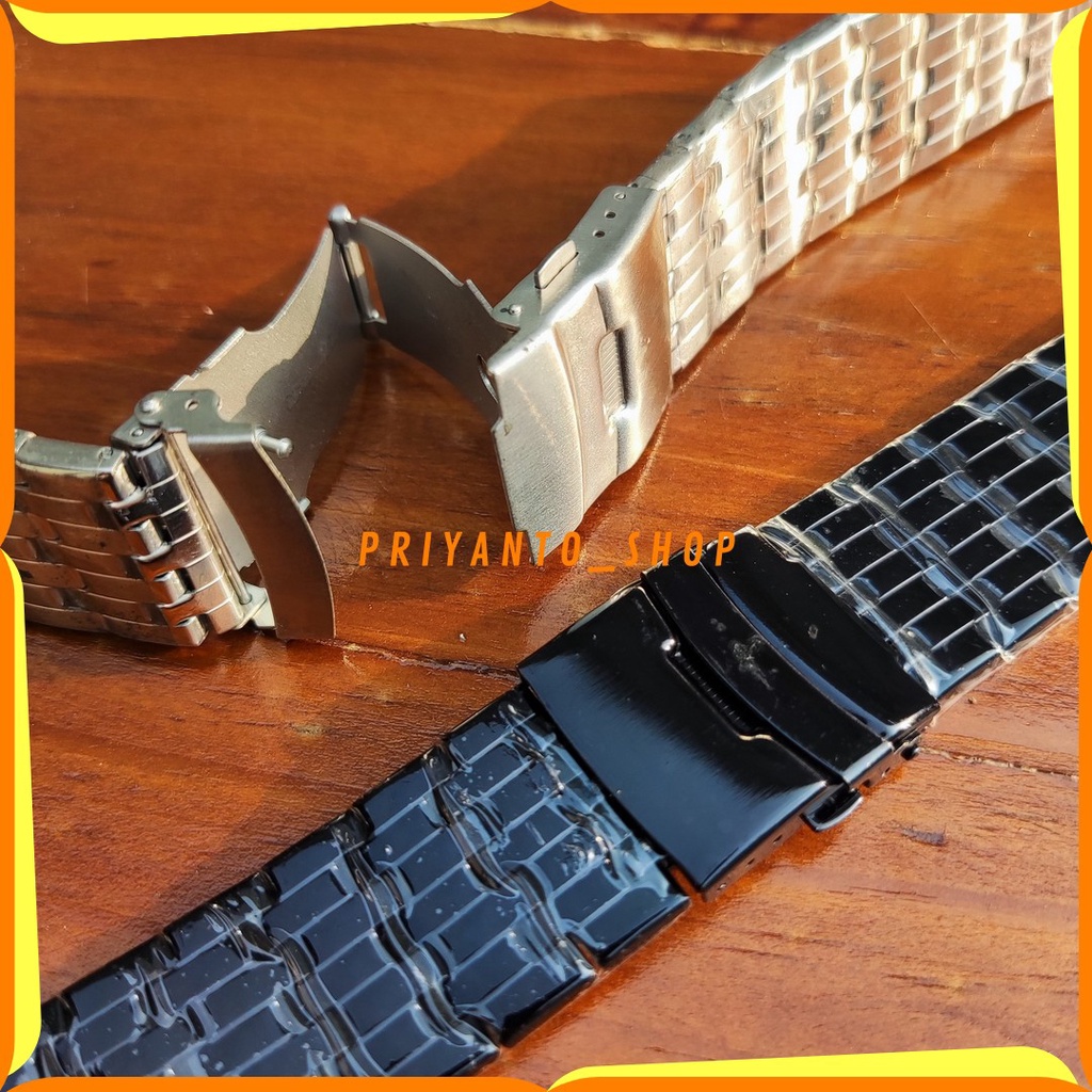 TALI JAM TANGAN RANTAI EXPEDITION STAINLESS LURUS 28MM NON LOGO