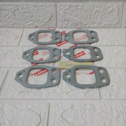 Packing manifold exhaust isi 6pc jo8e hino lohan fm260ti gasket api hino lohan pak api hino lohan fm