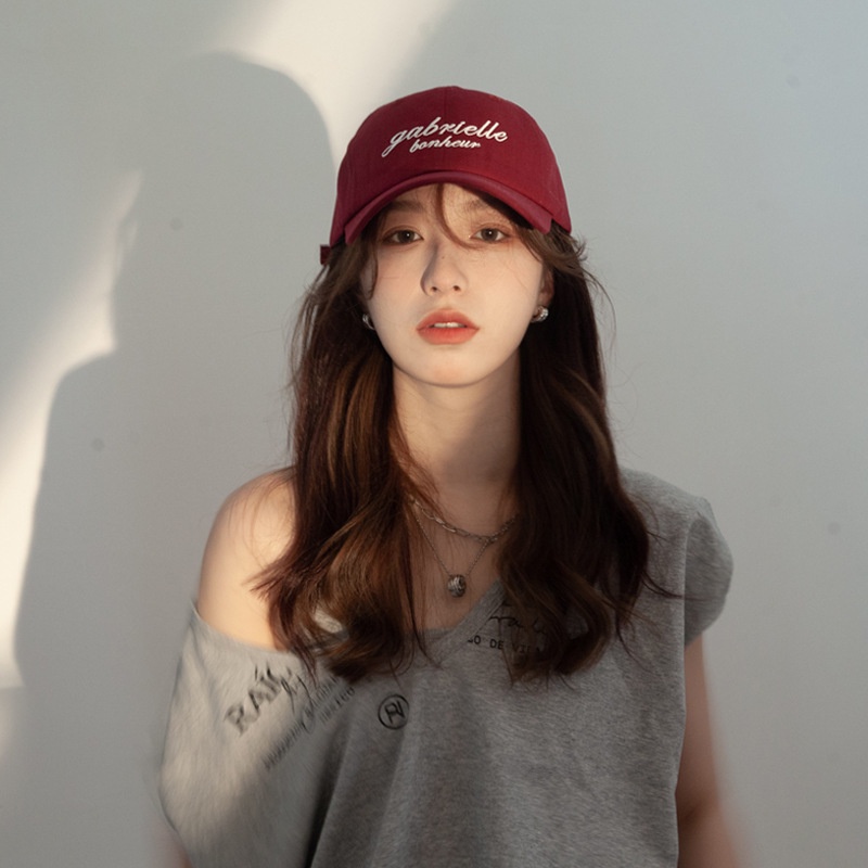 Topi Baseball Motif Bordir Tulisan Untuk Pria / Wanita