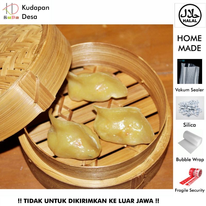 

(Kudapan Desa) DUMPLING ATI AMPELA Size Mini / dumpling vegetarian / dimsum halal / homemade / frozen / korean food / gyoza / mandu / dumpling / dimsum ekonomis