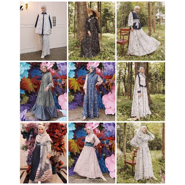 DANDELION Meadow Irina Saeeda Dress Willow Set Original Zaskia Shireen Sungkar