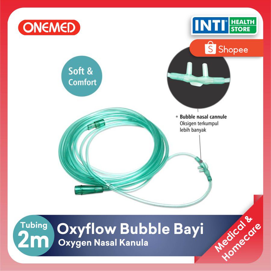 Onemed | Oxyflow Bubble Nasal Canule Oxygen Selang Oksigen Bayi Besmed
