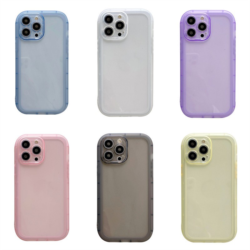 Soft Case Warna Permen Untuk iPhone 14 13 12 Pro X XS MAX XR 11