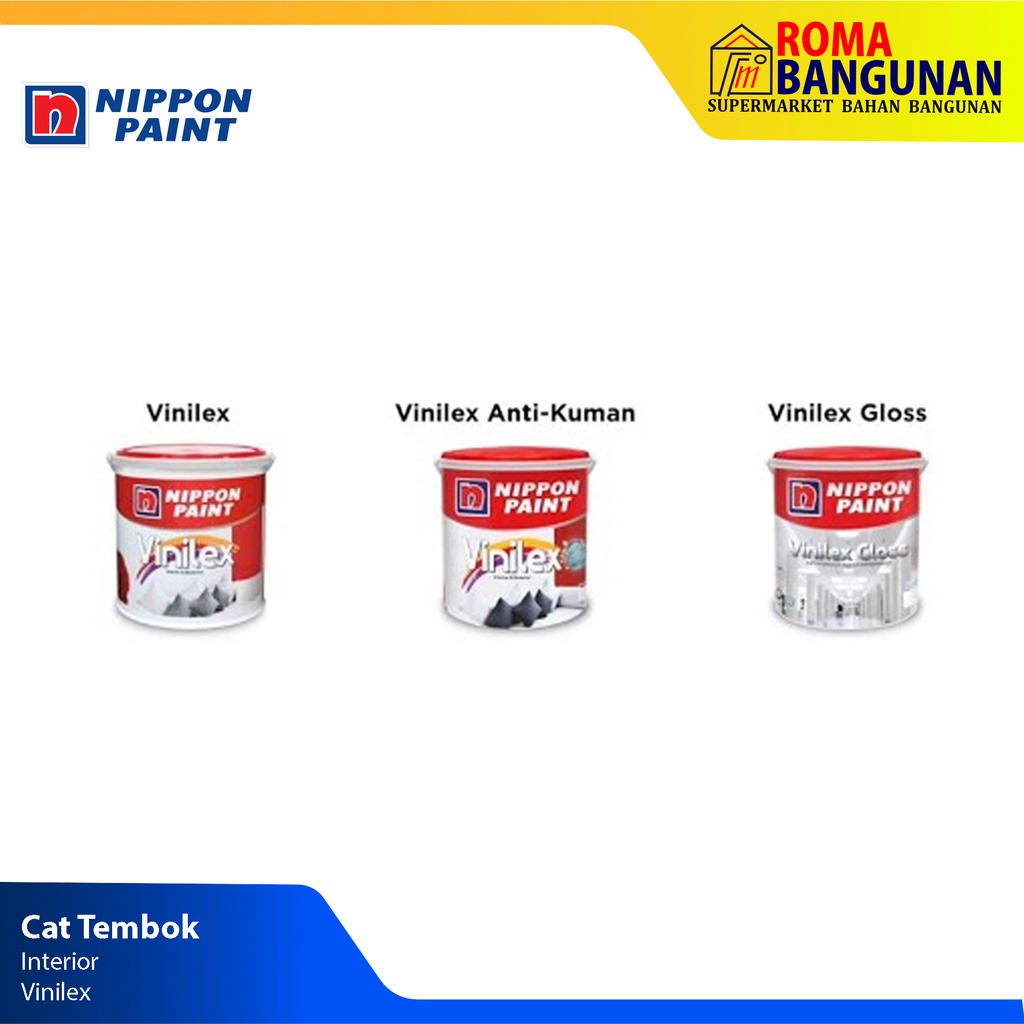 Nippon Paint Vinilex Cat Tembok 1kg - Ebony Blue