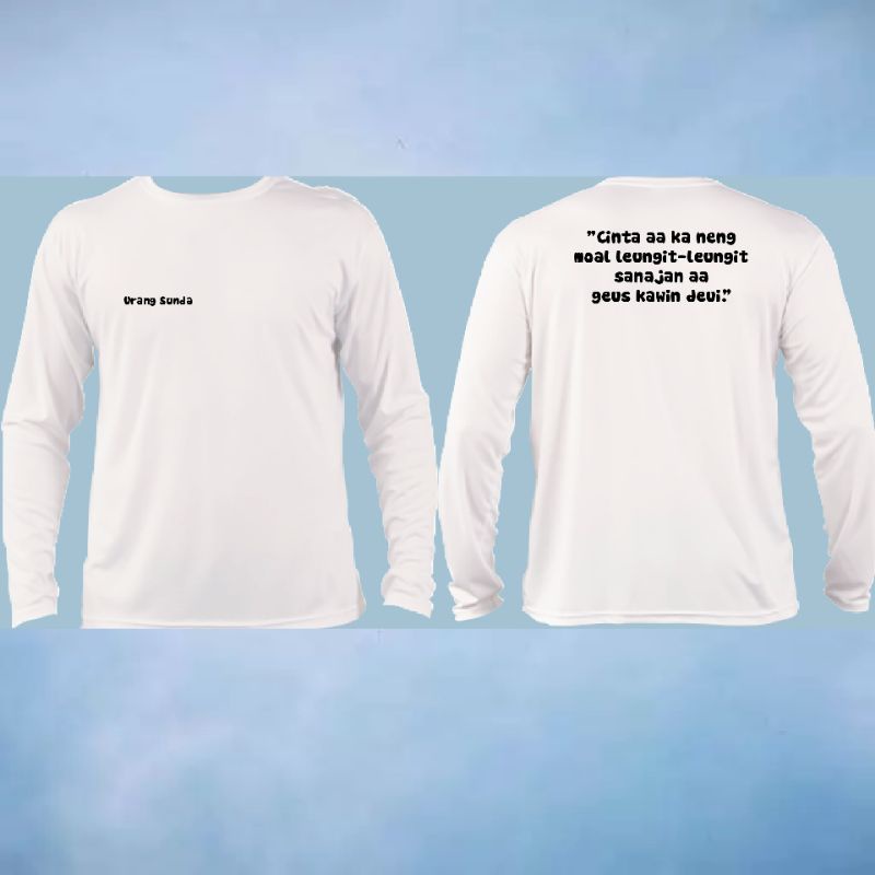 kaos bertuliskan sunda