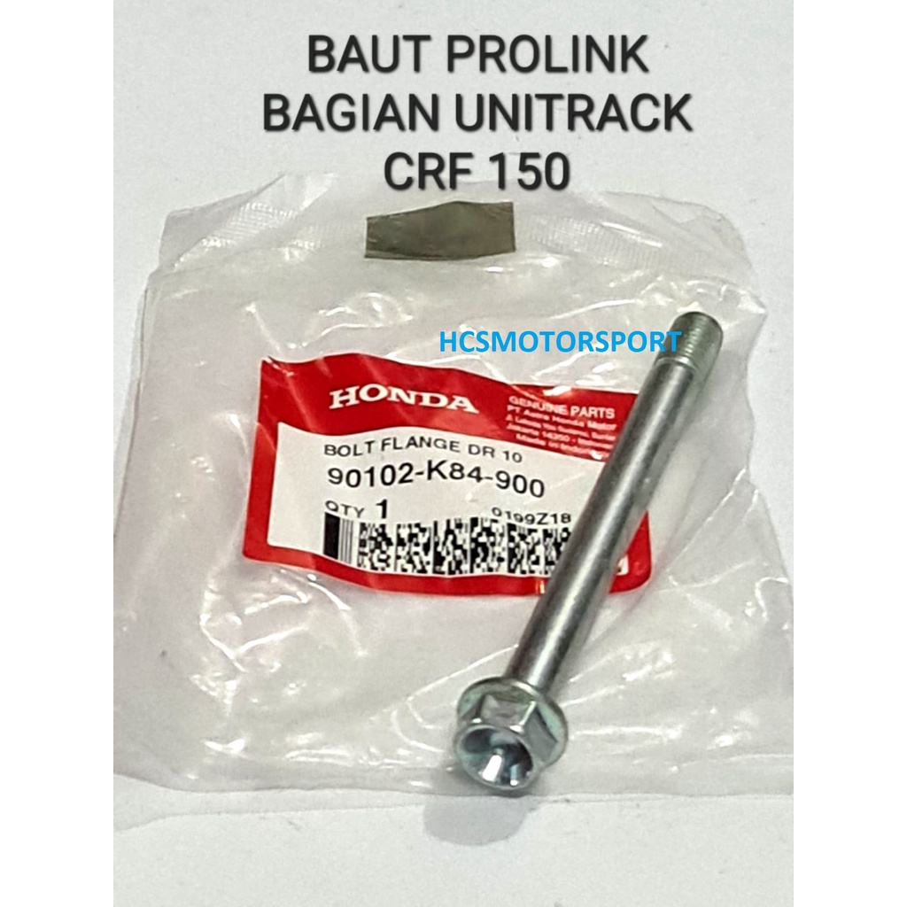 BOLT FLANGE DR 10 BAUT PROLINK BAGIAN UNITRACK CRF 150 ORIGINAL ASLI AHM