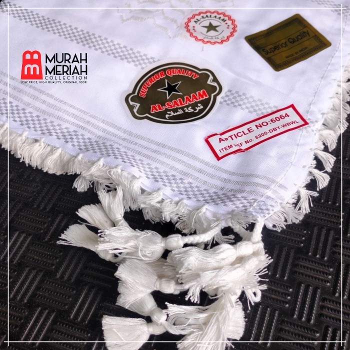 Sorban Sorban Hindia Putih Polos Rumbai Kuncir Original(P5L4) Sorban Rida Solo Sorban Palestina Sorb