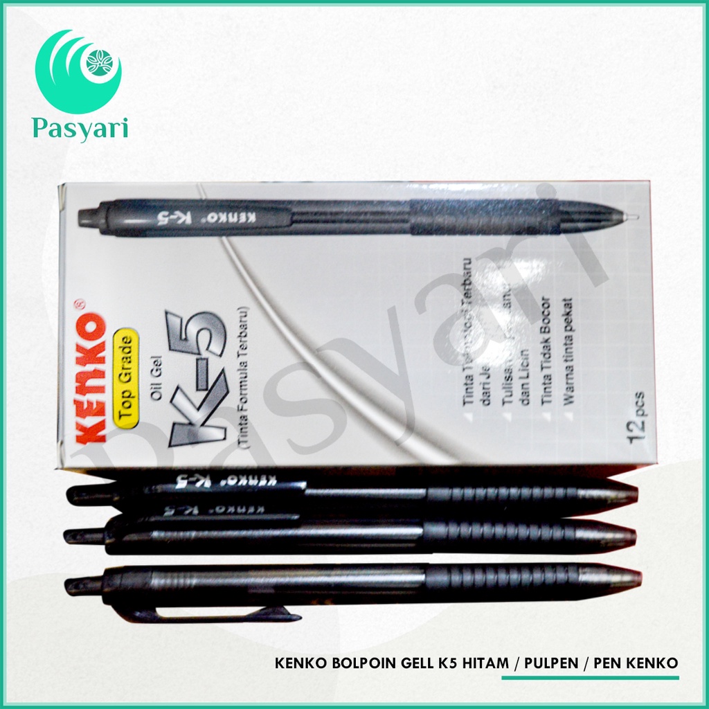 

Kenko Bolpoin GELL K5 Hitam / Pulpen / Pen Kenko