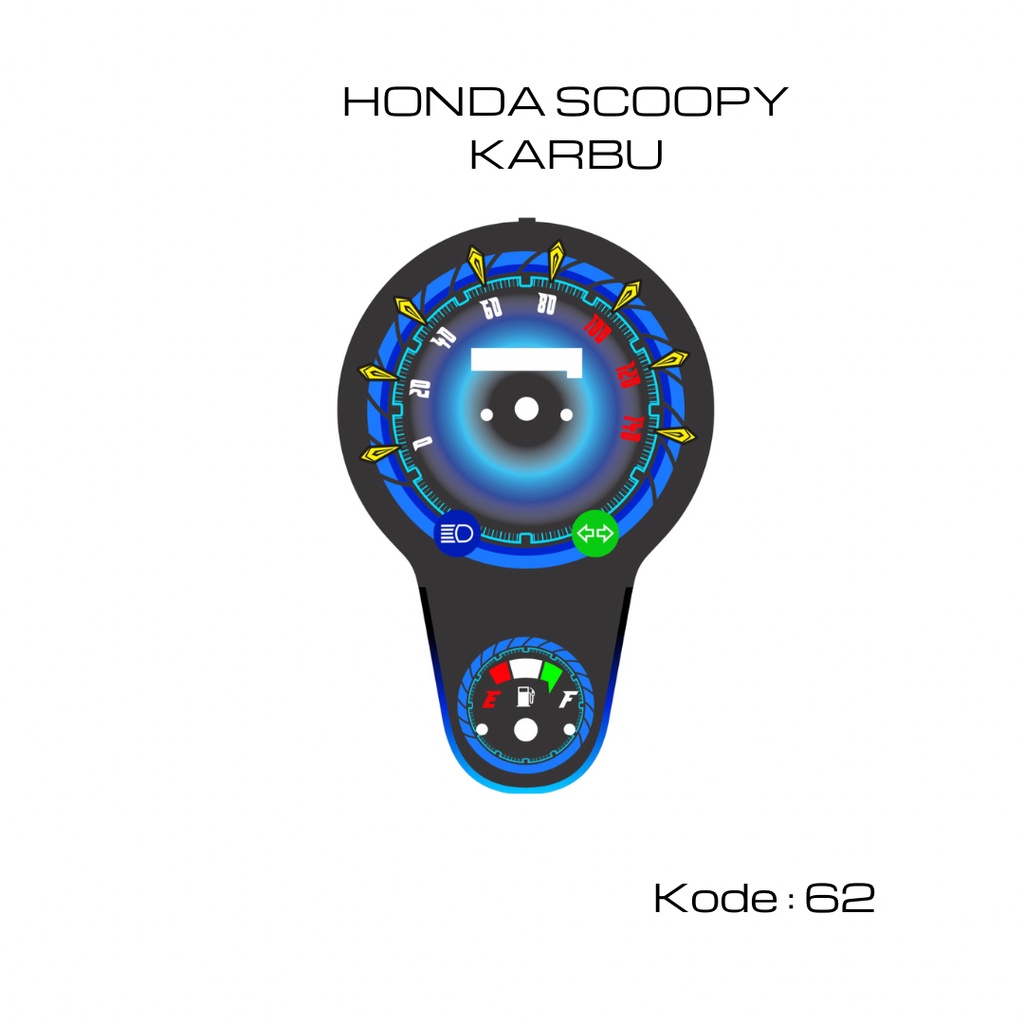 Papan panel Speedometer Honda Scoopy Karbu