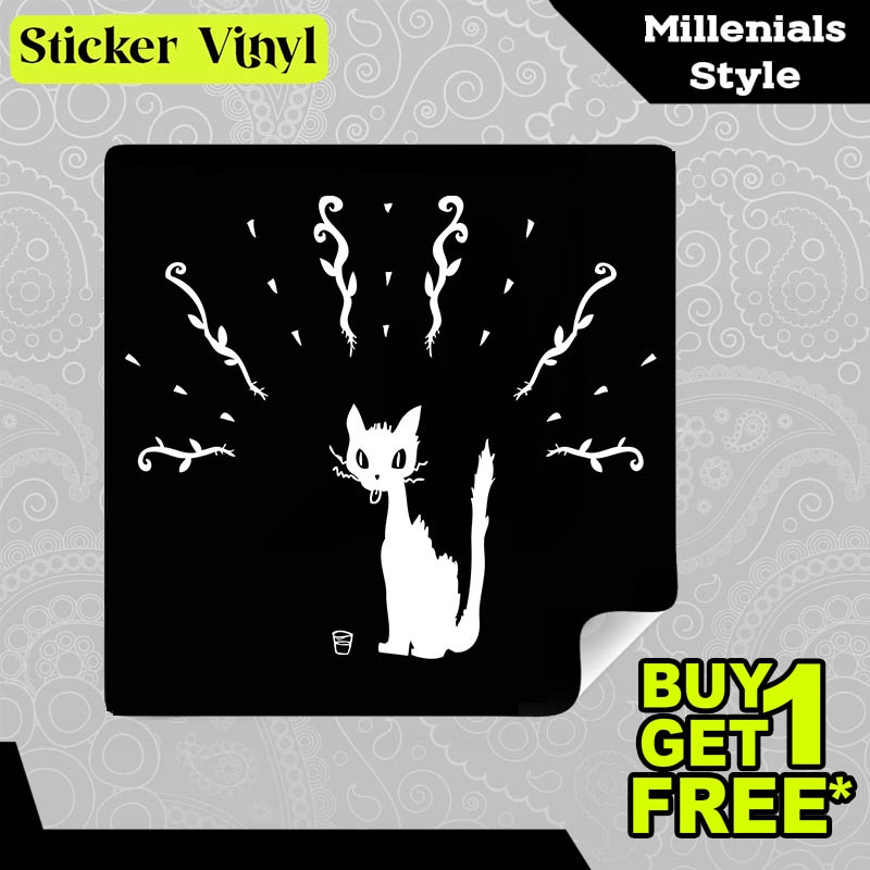 

Stiker Sticker Cat Green Feeling Gambar Unik Desain Keren dan Kekinian Aesthetic Bahan Vinyl Satuan Anti Air