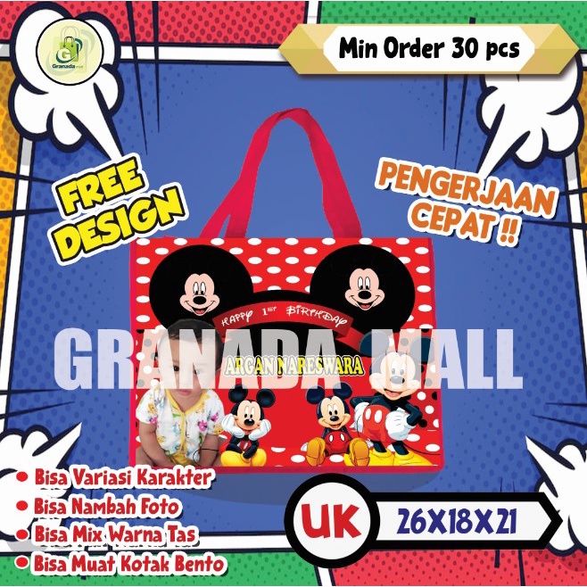 

GOODIE BAG MURAH / TAS ULTAH BENTO CUSTOM UK 26 X 18 X 21