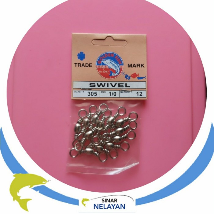 Kili kili pancing swivel golden fish size 1/0 quality 305