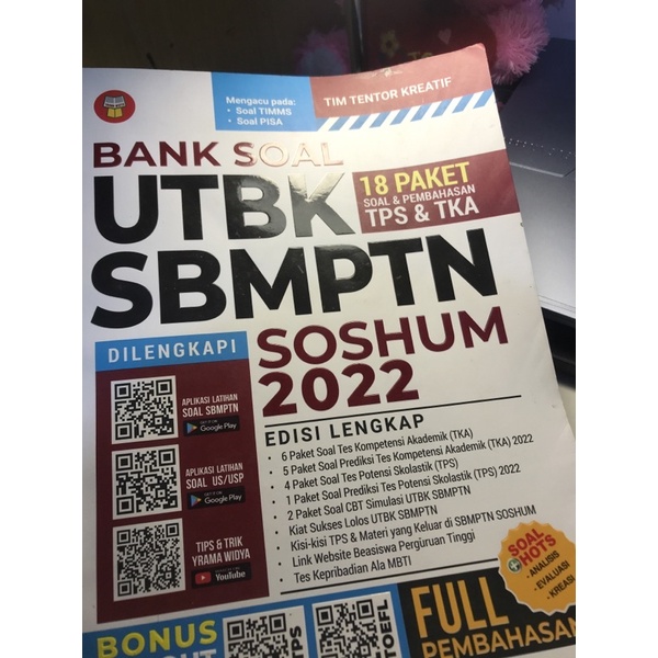 Bank Soal UTBK SBMPTN SOSHUM 2022 (PRELOVED)