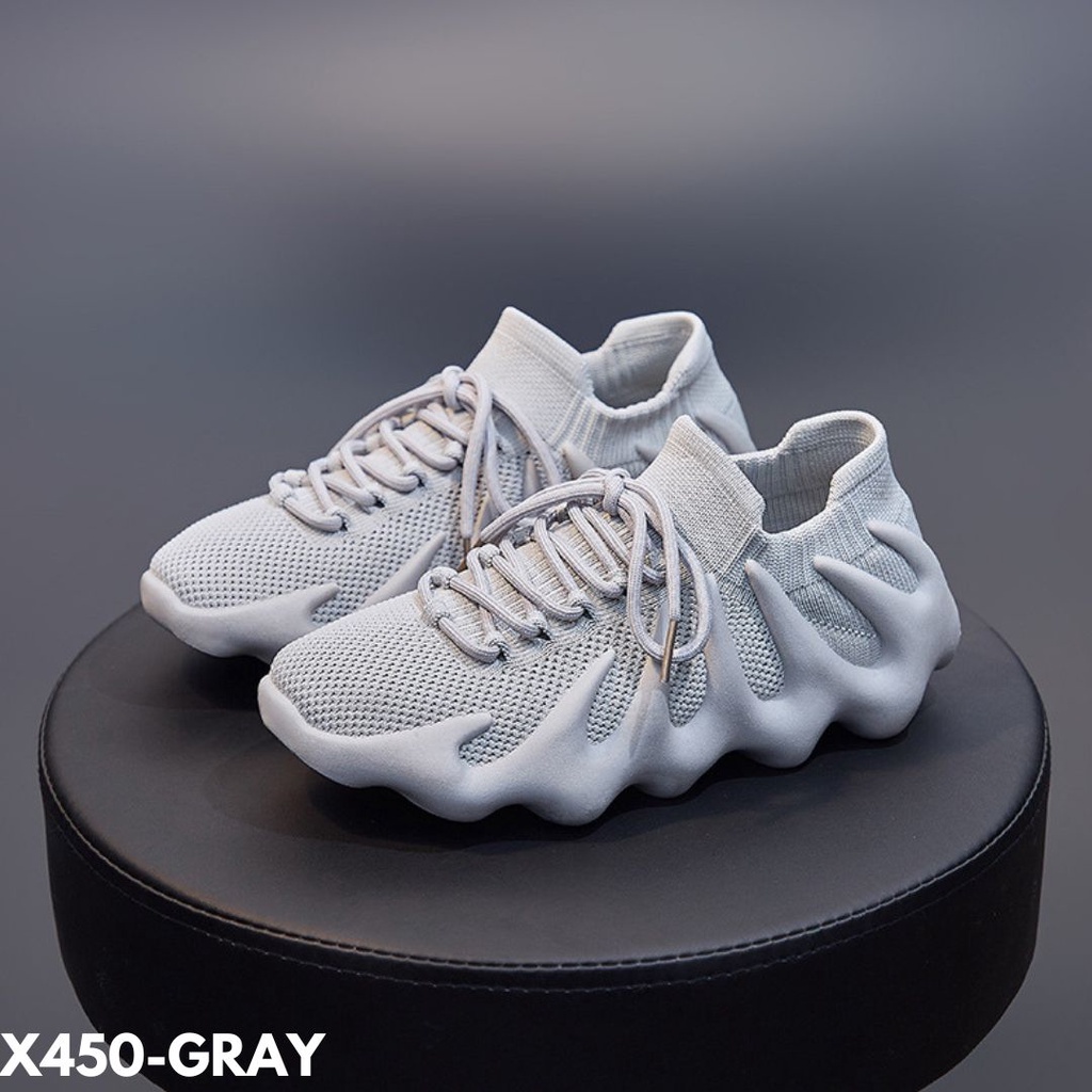 SNEAKERS WANITA DESAIN MINIMALIS OUTSOLE FIRE STYLE WOW WOW BAHAN FLYKNIT IMPORT 450