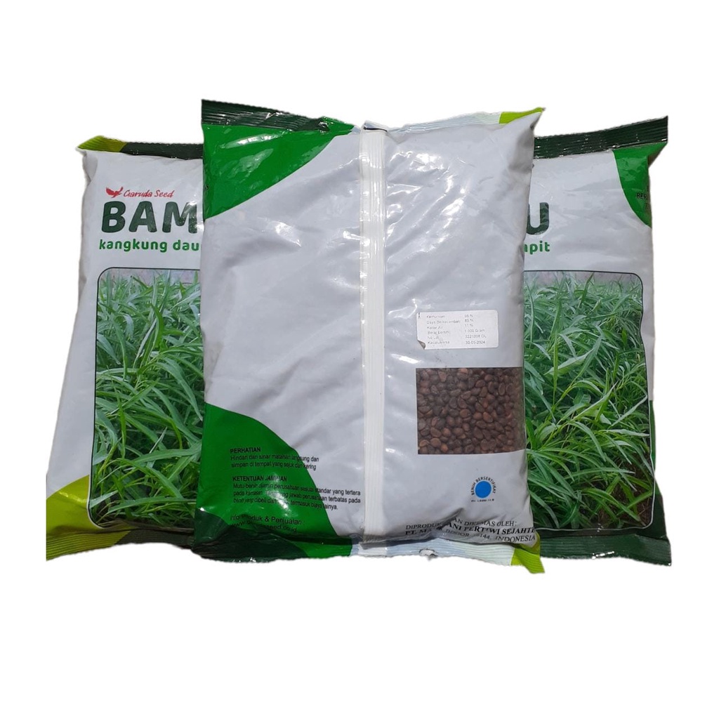 BENIH Kangkung BAMBU 1 Kg Bibit Sayuran Kangkung Daun Sempit Garuda Seed