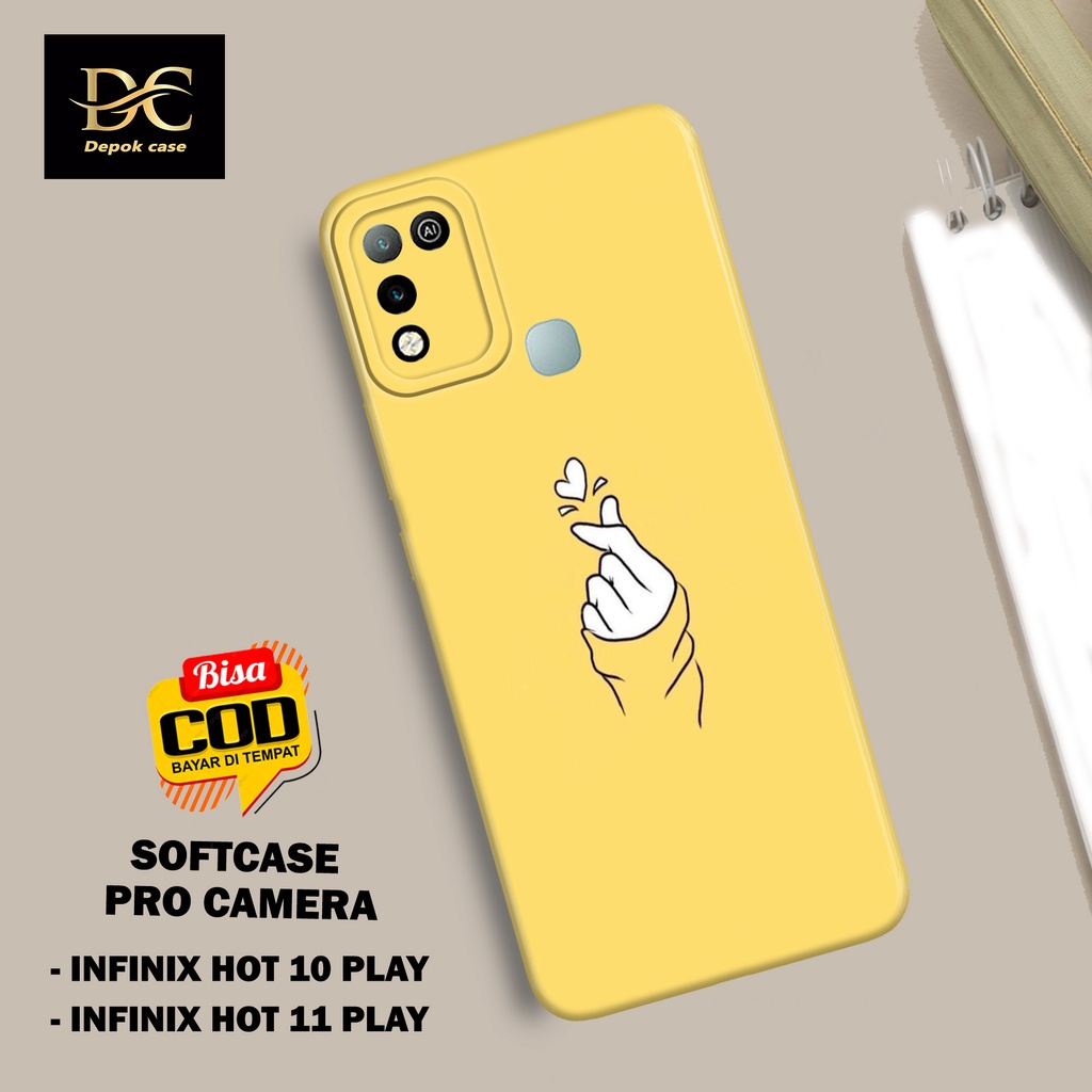 Case Infinix Hot 10 Play / Infinix Hot 11 Play Terbaru - Fhasion Case LOVE - Casing Hp Infinix Hot 1