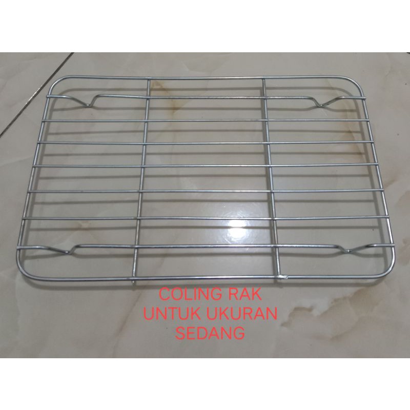 COOLING RAK DAN WADAH  MINYAK BAHAN STAINLESS / RAK PENIRIS MAKANAN / RAK PENDINGIN KUE / RACK PENIRIS SERBAGUNA