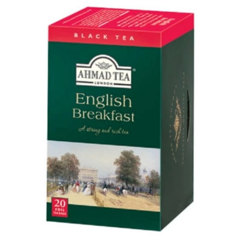 Ahmad tea english breakfast per box isi 20 sachet teh london