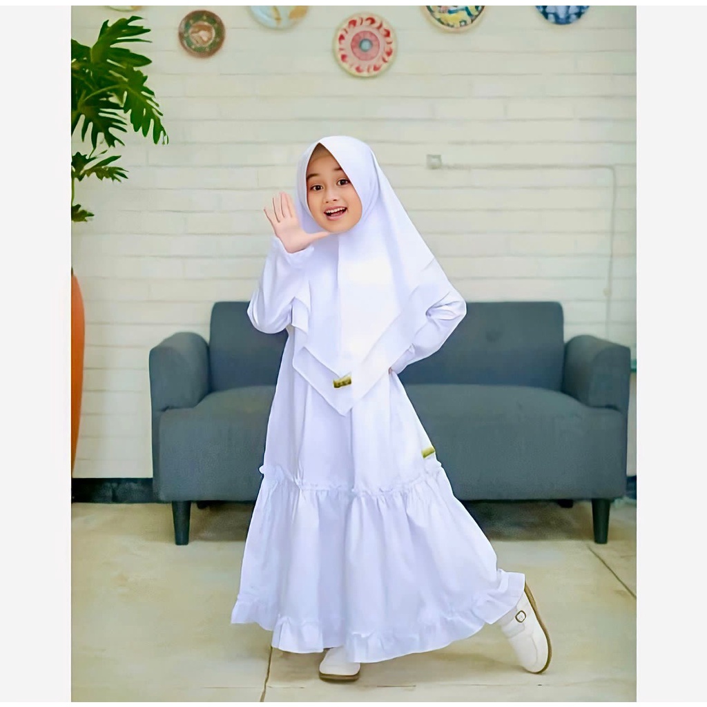 baju muslim anak terbaru 2022 kekinian gamis 2022 modern lebaran mewah dres anak perempuan murah Gam