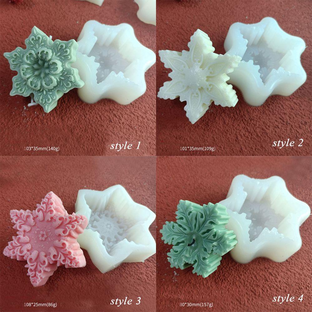 Preva Cetakan Lilin Casting Snowflake Cetakan Resin Kerajinan Tangan Cetakan Silikon