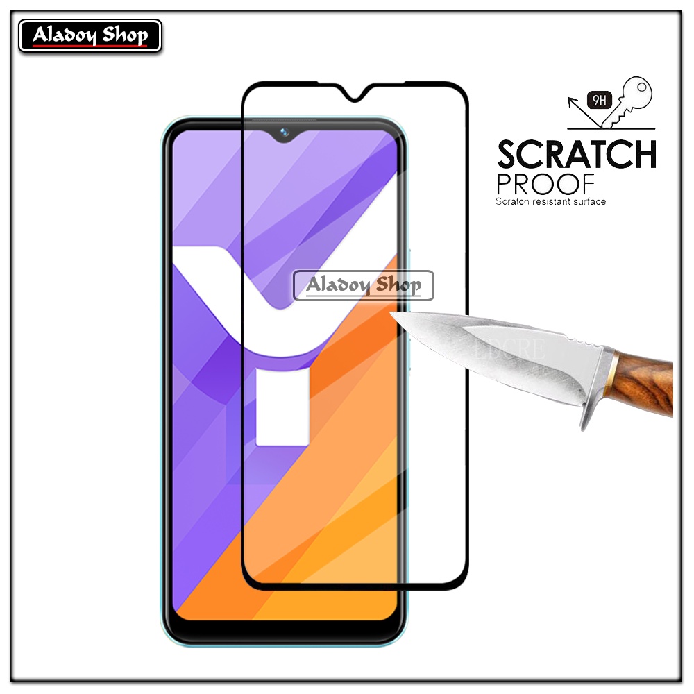 PROMO 3 IN 1 PAKET Tempered Glass Vivo Y02S/Y16 Free Tempered Glass Camera dan Skin Carbon