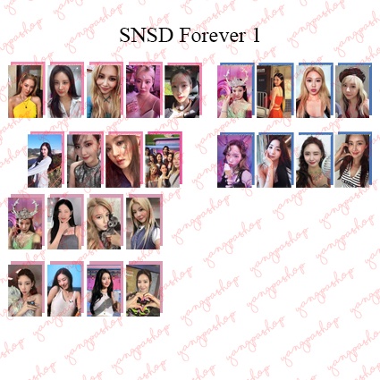 [READY / SET] FOREVER 1 SIDE PHOTOCARD FAN MADE UNOFFICIAL YANGPASHOP YOONA YURI TAEYEON SNSD