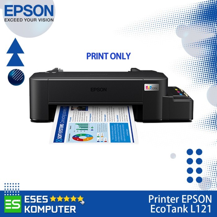 Printer EPSON EcoTank L121 Tabung Tinta Infus Resmi Epson (Print Only)