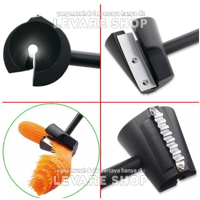

✦ORIGINAL✦ SPIRAL CUTTER / Carrot Curler Slicer Serutan Rautan Spiral Gerigi Pemotong Wortel Timun Mentimun Bentuk Hiasan Bunga