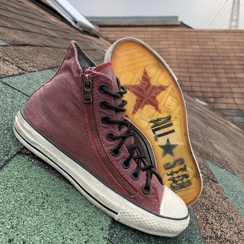 Converse x John Varvatos Double Zipper Dark Burgundy