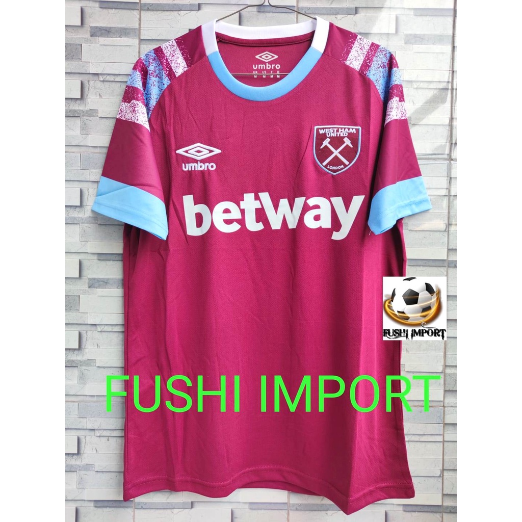 Jersey Baju Bola Westham United Home 2022 2023 Grade Ori